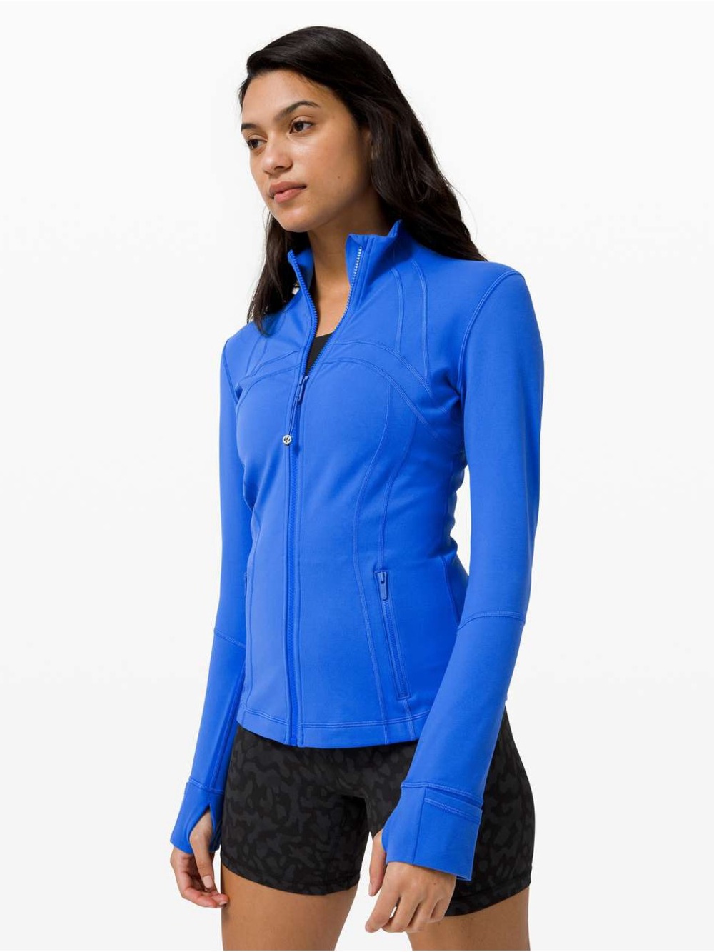 lululemon define jacket athletica Women's Bright Blue Zip-Up Utility Jacket
